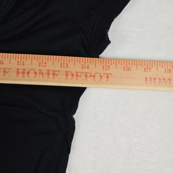 AG Adriano Goldschmied Women’s Deep V-Neck Cotton Short Sleeve Tee Black Small - Picture 9 of 10